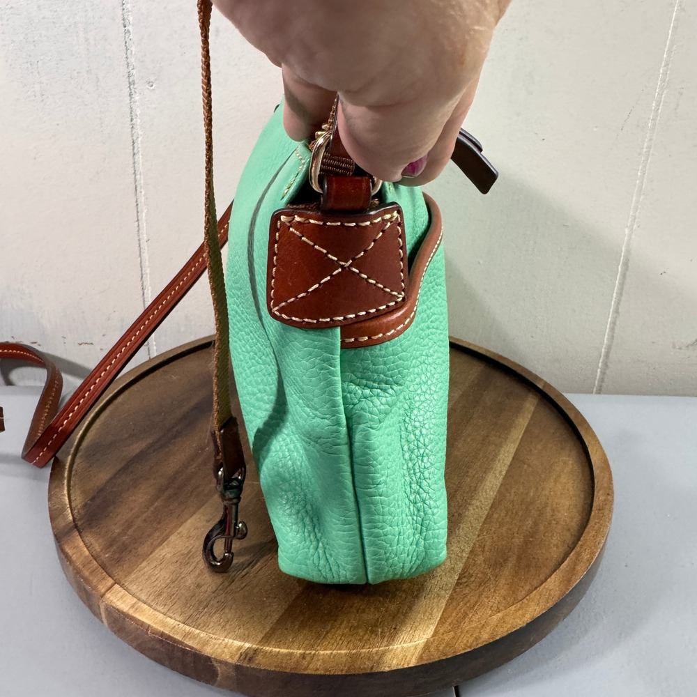 Dooney & Bourke Crossbody Bag Womens Small Mint Green Good Pebbled Leather 6276 - Picture 4 of 16